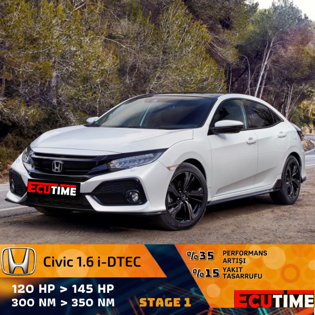 Honda Civic 1.6 İDtec Chip Tuning ve Yakıt Tasarrufu